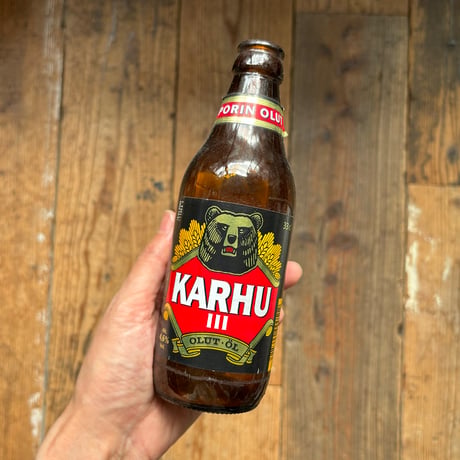 Finland karhu beer bottle