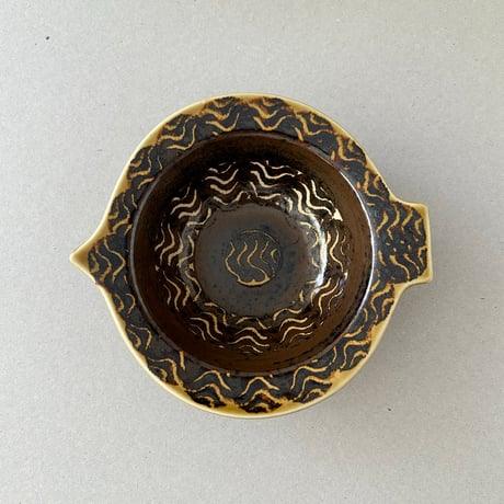 arabia  kala bowl G.O.G. brown