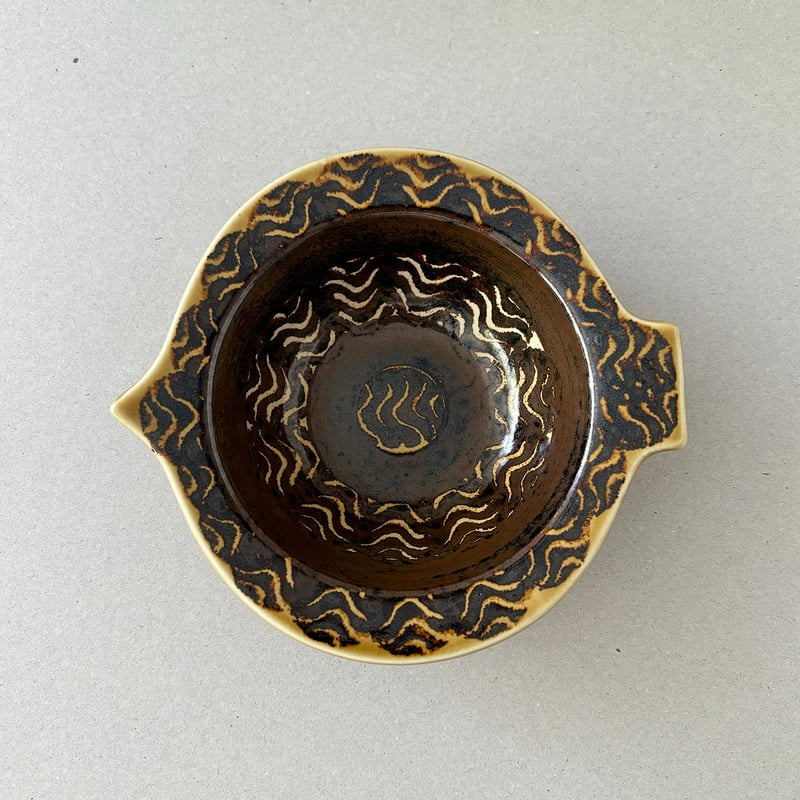 arabia kala bowl G.O.G. brown | retro number