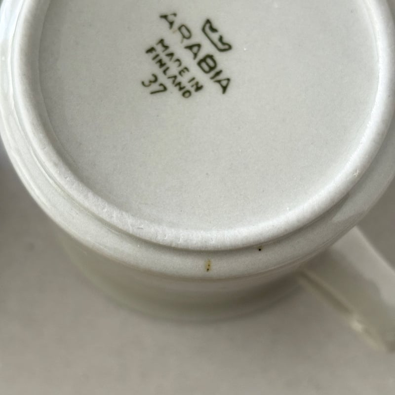 【確認用】Arabia Doria arabia oliivi cocoa cup and saucer | retro number