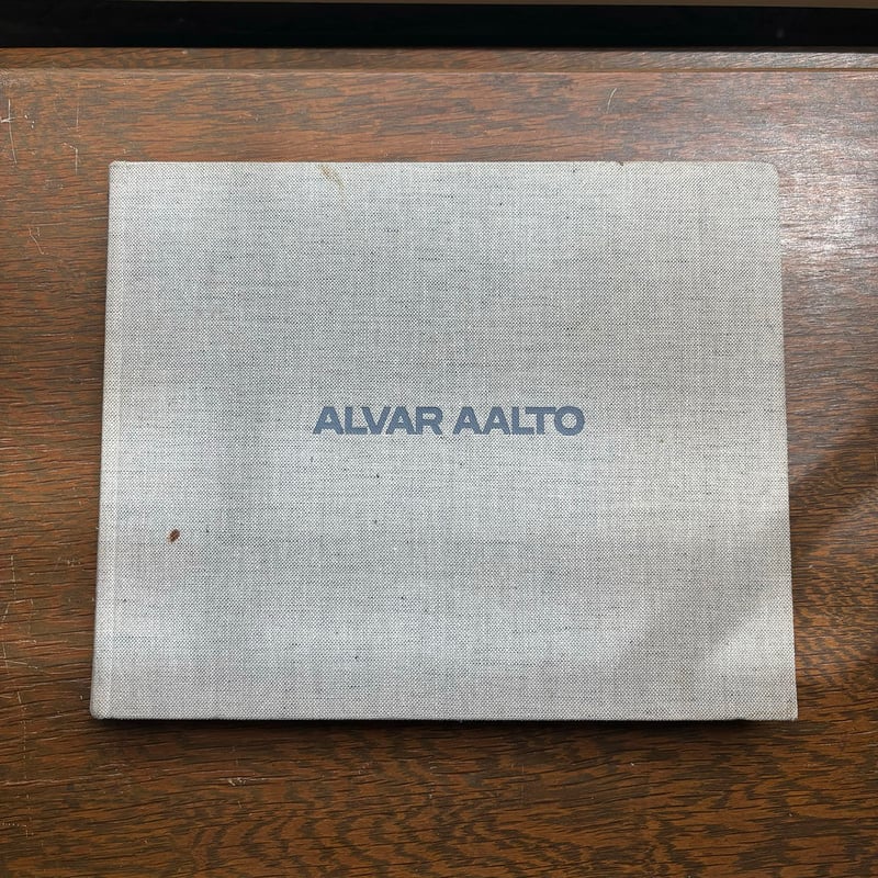 alvar aalto BOOK girsberger zurich | retro number