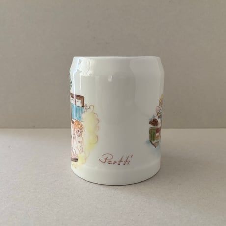 sauna mug lilien porzellan