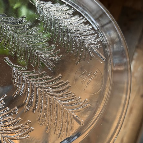 iittala kuusi  glass plate 1989