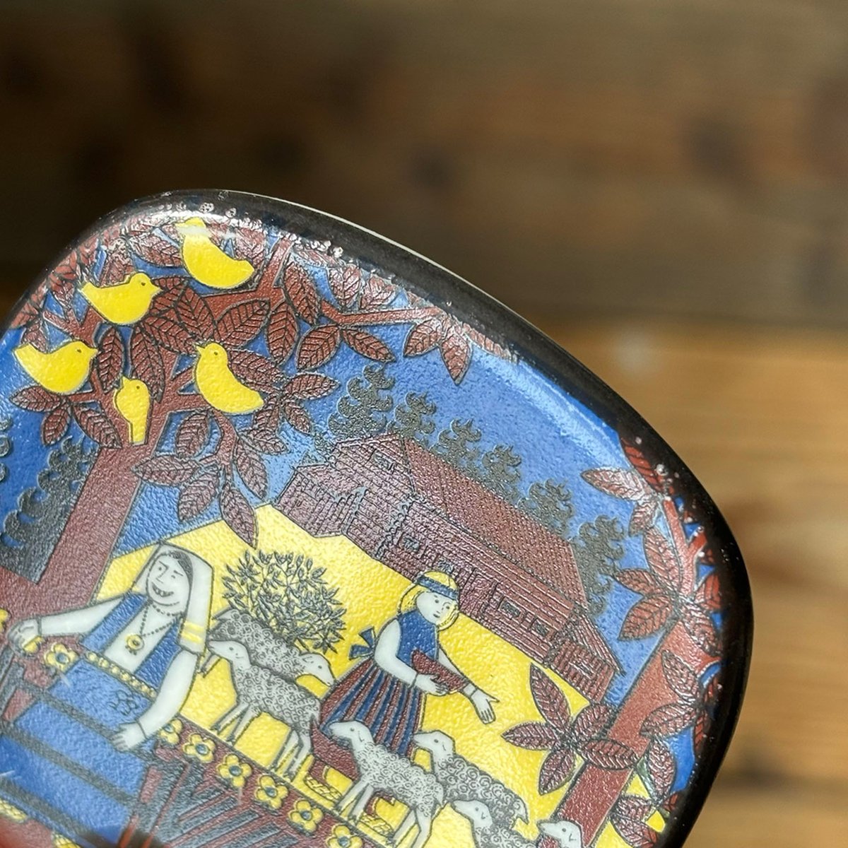 【別注品】ARABIA ウオシッキネン KTV(地方自治体労働者組合)プレート 別注品】ARABIA ウオシッキネン KTV(地方自治体労働者組合)プレート