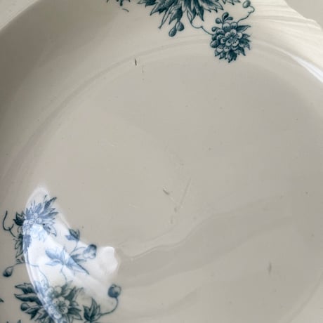 arabia axel soup plate blue flower 23cm
