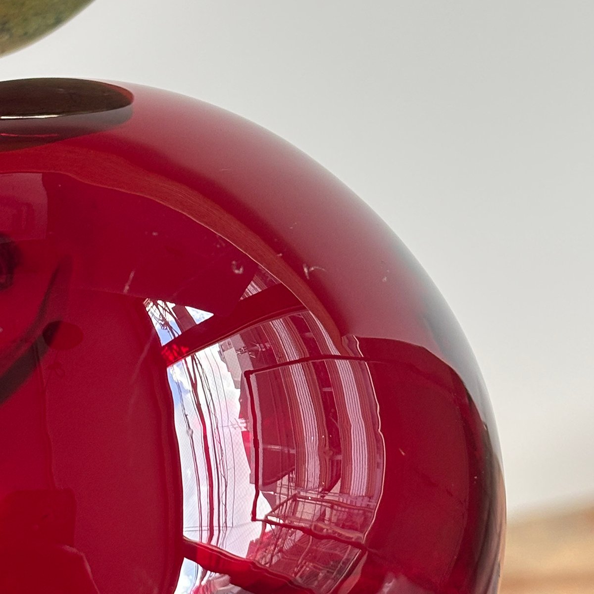 Nuutajarvi apple obje oiva toikka red | retro n