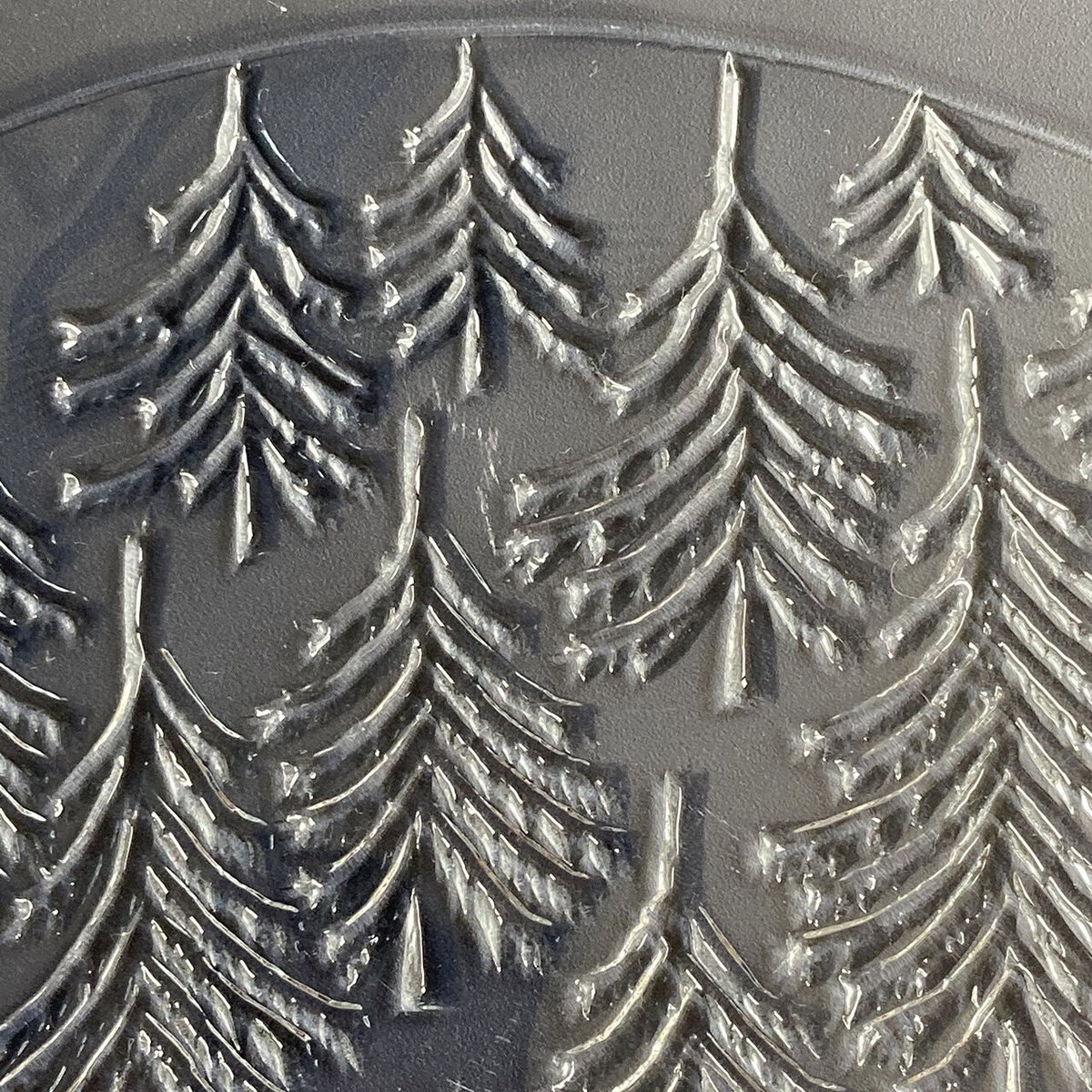 ヴィンテージ  Kuusi ガラスプレート　(30cm) iittala kuusi glass plate 30cm | retro number