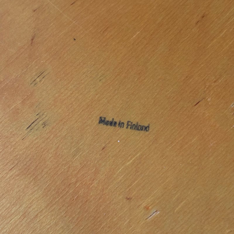 Finland wood tray | retro number