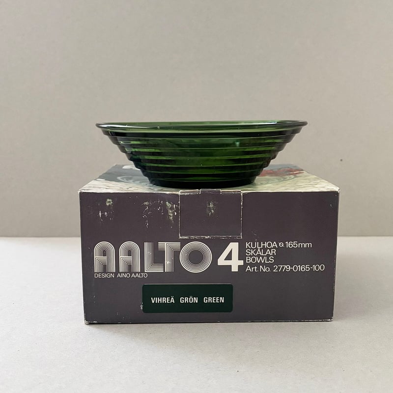 Riihimaen lasi aino aalto glass bowl 16cm green