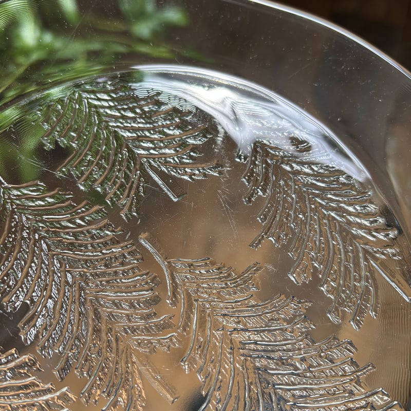 iittala kuusi glass plate 1986 | retro number