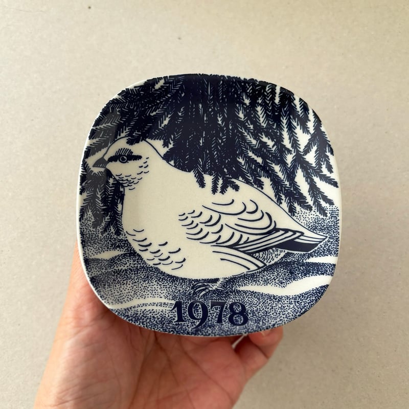 arabia bird christmas annual plate 1978 G.O.G