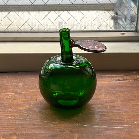 Nuutajarvi apple obje oiva toikka green