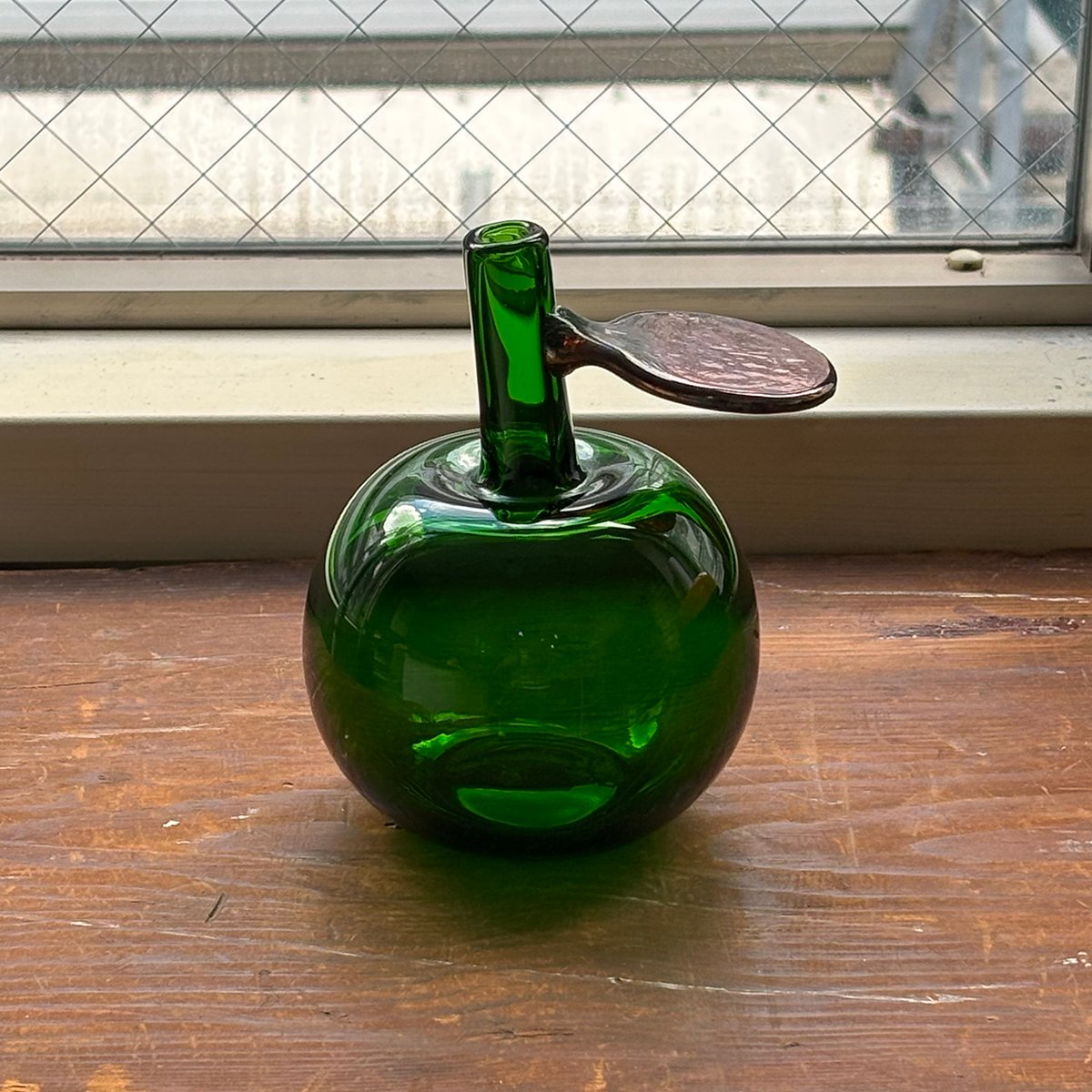 Nuutajarvi apple obje oiva toikka green | retro