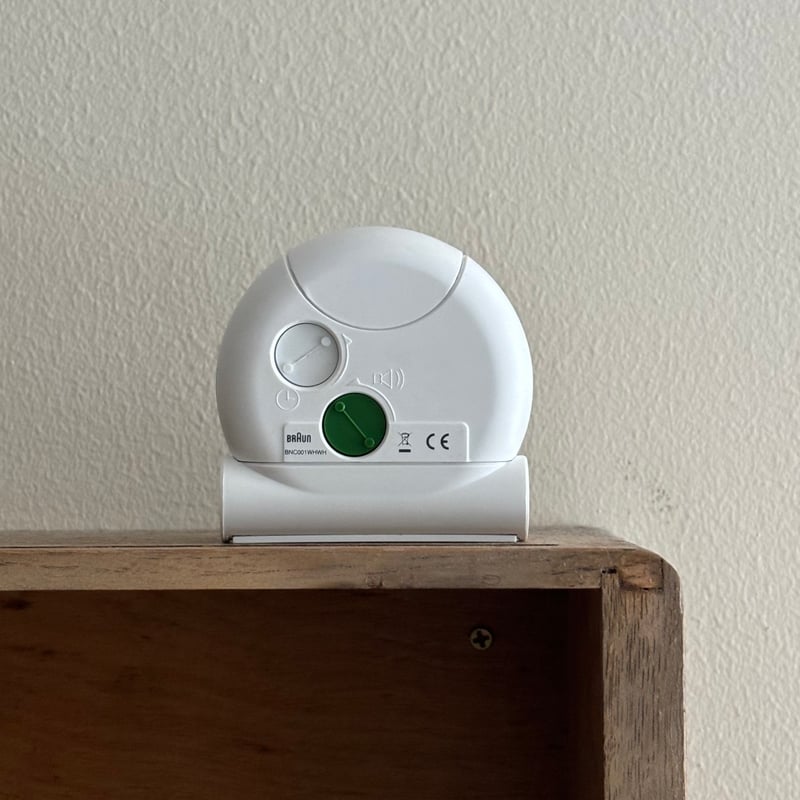 braun Alarm Clock white BNC001 WHWH | retro number