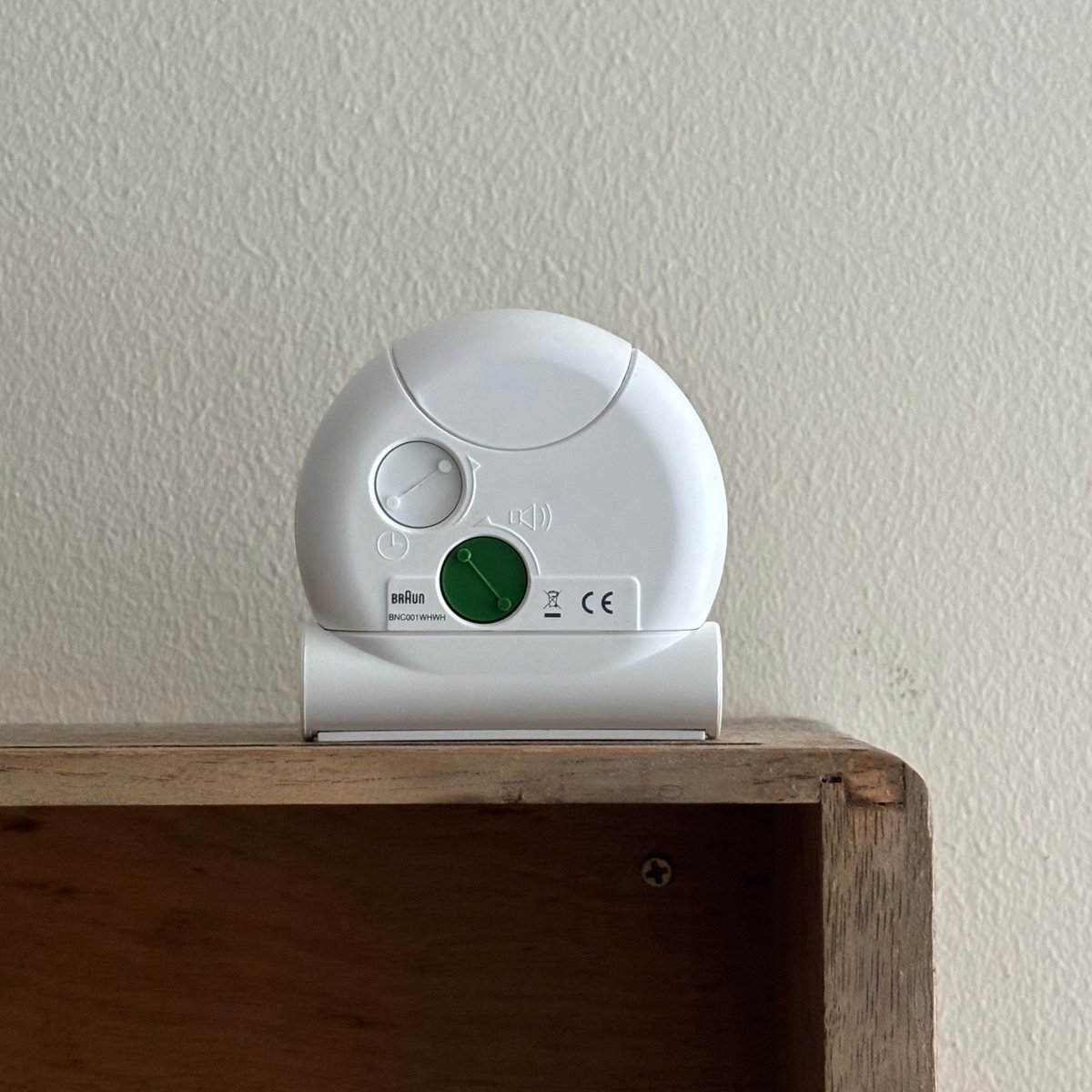 braun Alarm Clock white BNC001 WHWH | retro number