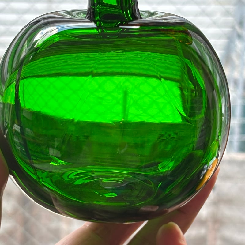 Nuutajarvi apple obje oiva toikka green | retro