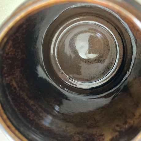 arabia jar pot with lid  brown