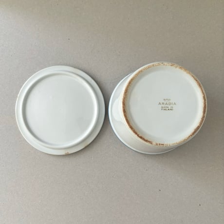arabia sinivalko bowl with lid