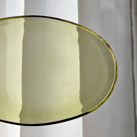 brown glass oval plate riihimaki?