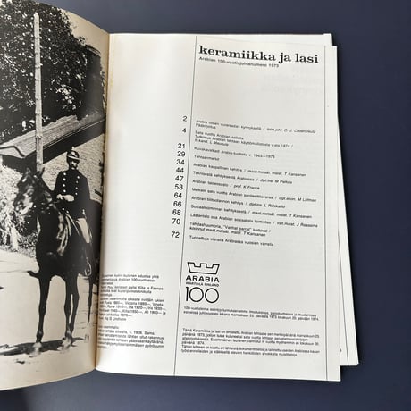 Arabia 100th book keramiikka ja lasi 1973