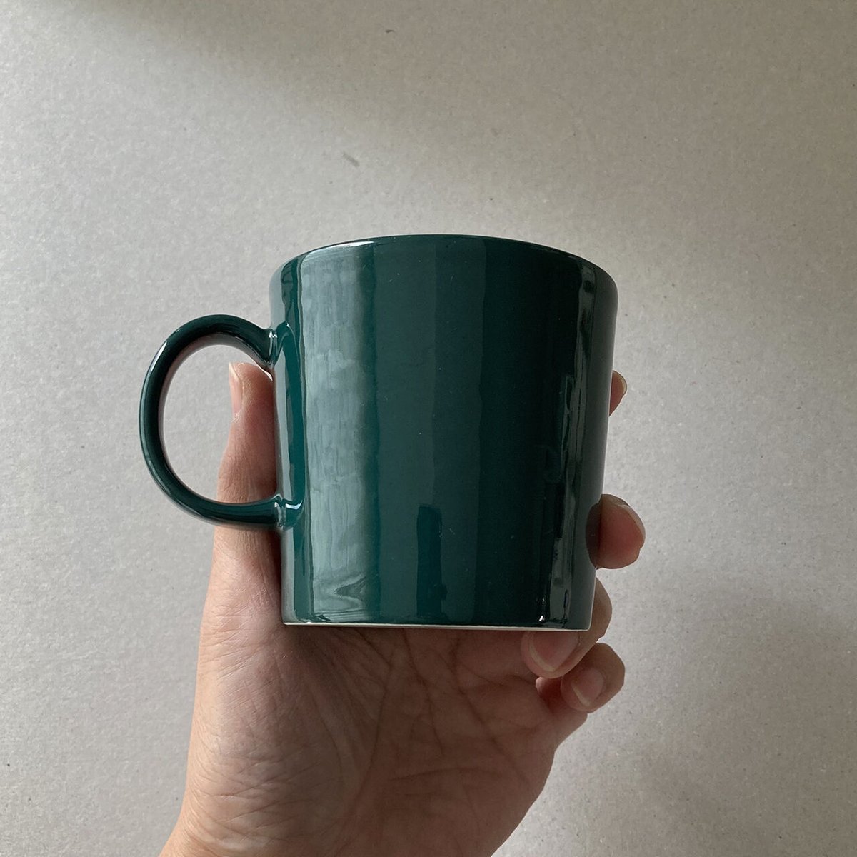 teema mug dark green arabia | retro number