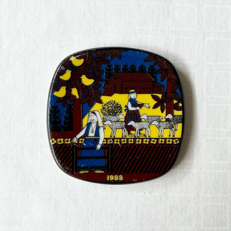 arabia factory visit mini plate Kalevala 1988