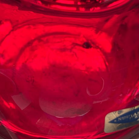 Nuutajarvi apple obje oiva toikka red