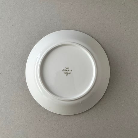 arabia emilia? plate black motif