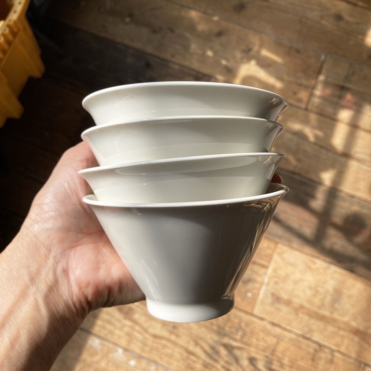 ARABIA HARLEKIN ボウル arabia harlekin bowl white | retro number