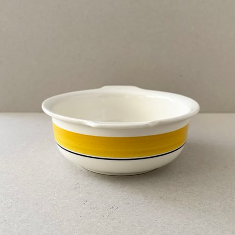 arabia faenza bowl yellow