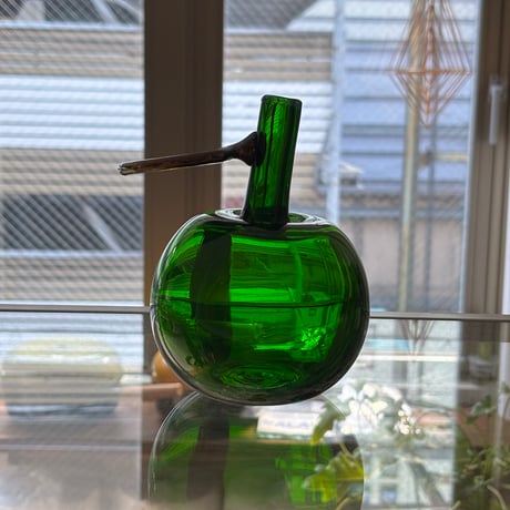 Nuutajarvi apple obje oiva toikka green