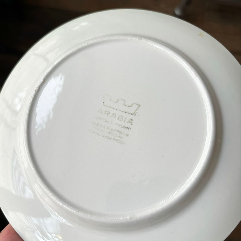 arabia myrtti plate 17cm | retro number