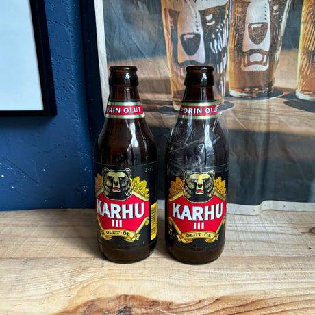 Finland karhu beer bottle