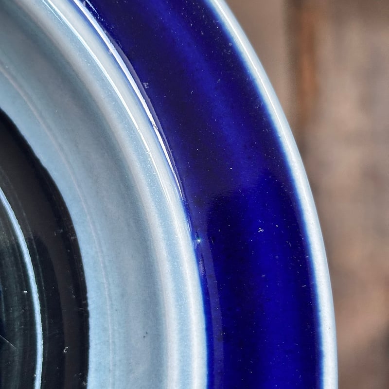 arabia fructus plate G.O.G. blue | retro number