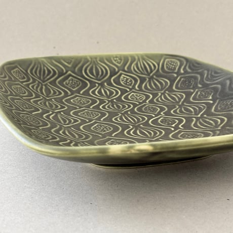 arabia  plate AL-2 25cm green