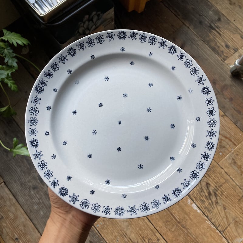 【AHR21E さま】 arabia ❀ ブルーのステキなロゴ入り plate TAILOR TOYO テーラー東洋 Mid 1950s Style Acetate Souvenir