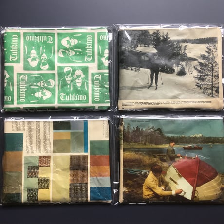 Finland old paper pouch「fabric  L」