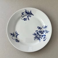 old arabia  plate  blue flower 23cm
