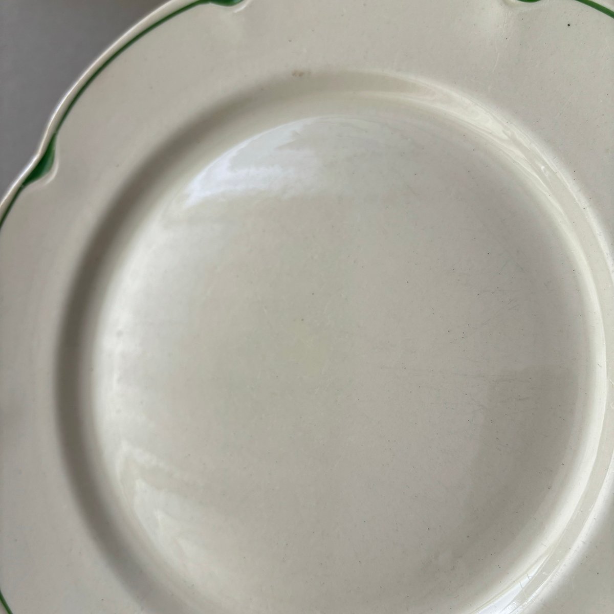 old arabia pekka plate 24cm green | retro number
