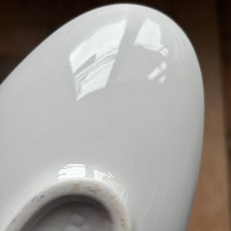arabia yellow line oval plate