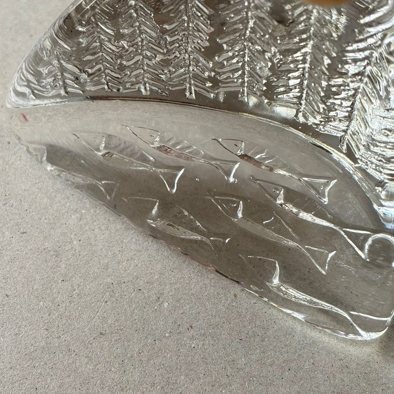 iittala AHTI glass obje / paper weight | retro