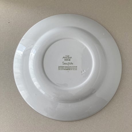 arabia snowflake plate