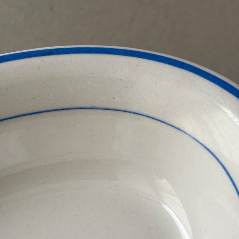 old arabia blue line oval bowl 23cm | retro number