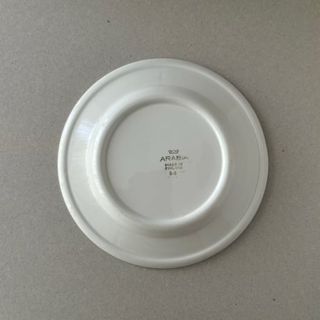arabia white plate 17cm