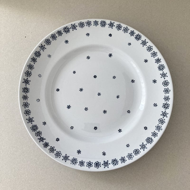 arabia snowflake plate | retro number