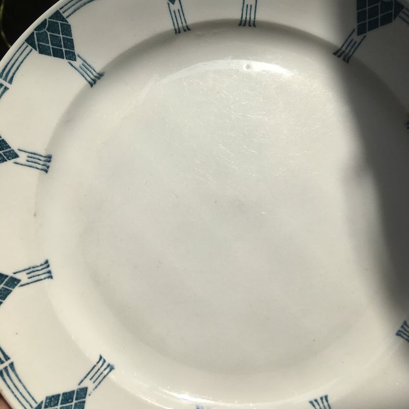 old arabia arne plate PAA logo | retro number