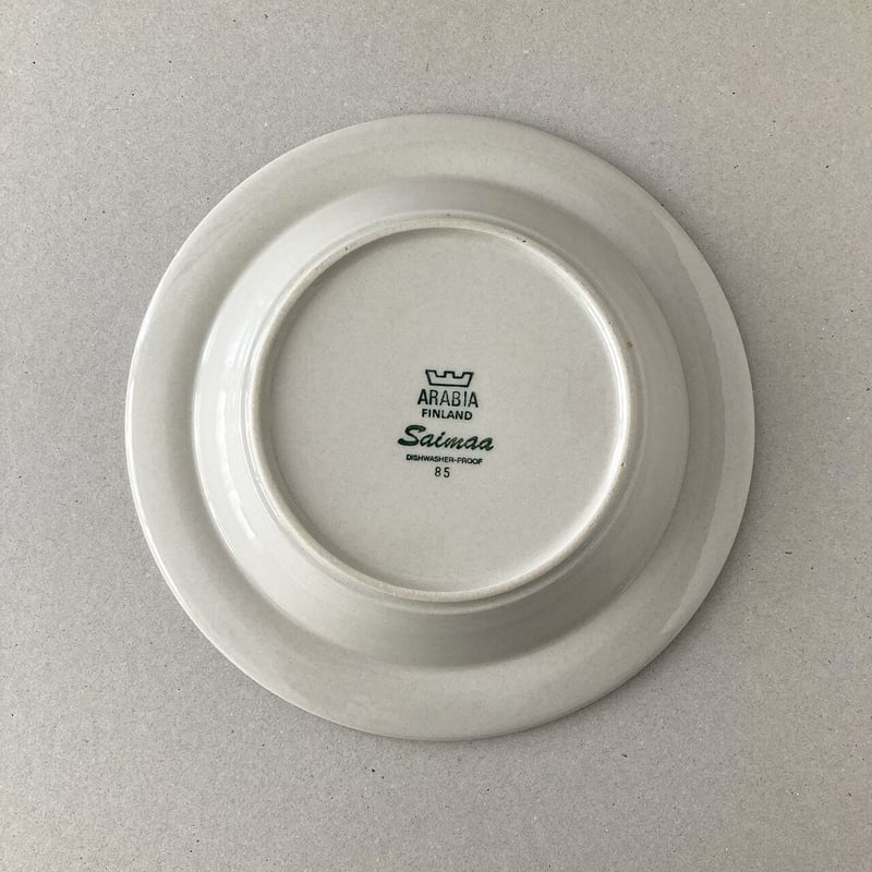 arabia saimaa soup plate | retro number