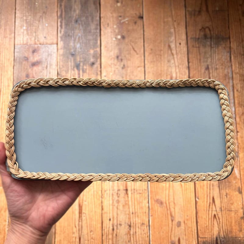 Finland 籐付きトレイ 細長 | retro number