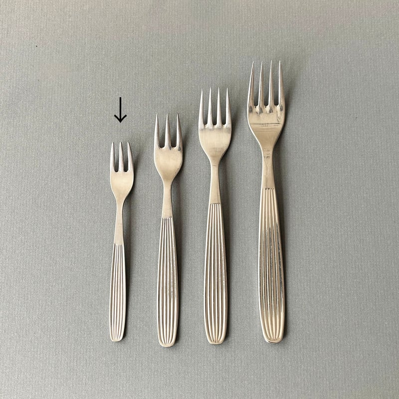 Hackman scandia cake fork 12.7cm | retro number