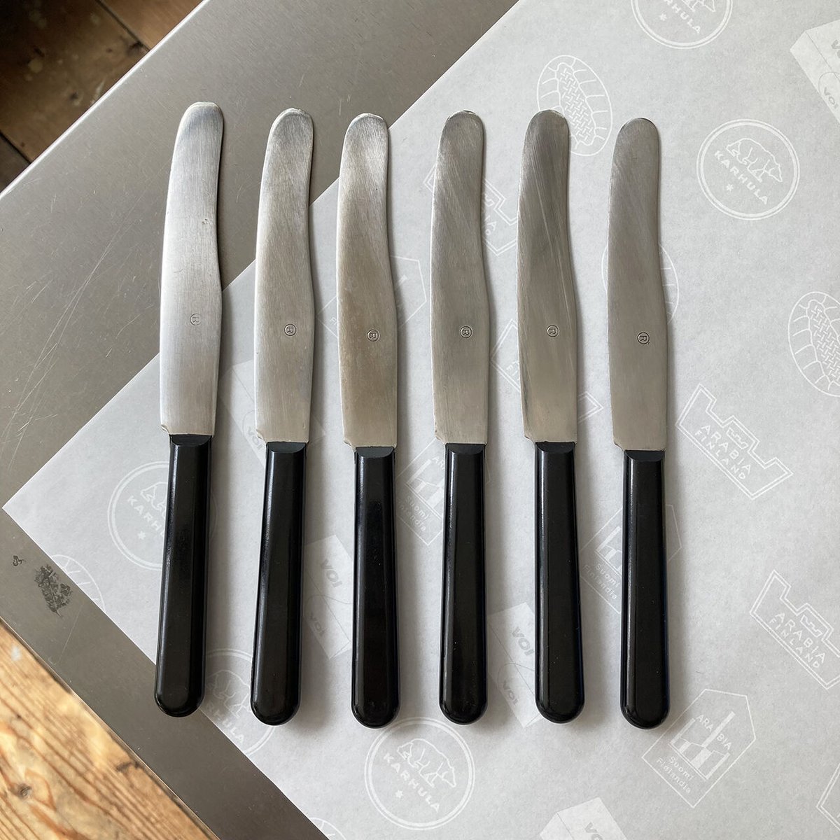 未使用　HACKMAN ハックマン テーブルナイフ　箱入6本　長さ20cm 未使用 HACKMAN ハックマン テーブルナイフ 箱入6本 長さ20cm